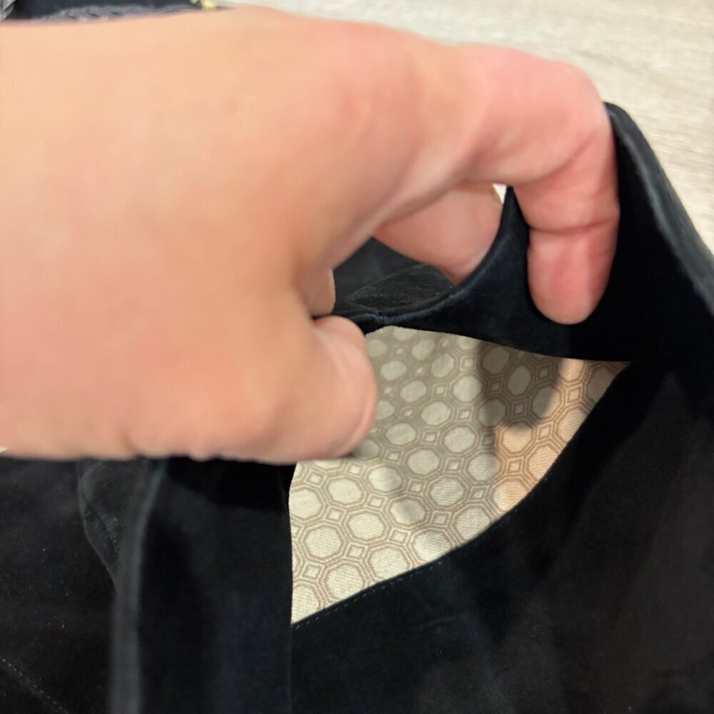 Louise et Cie Black Suede High Knee - Boots sz US 7.5 - Picture 7 of 11